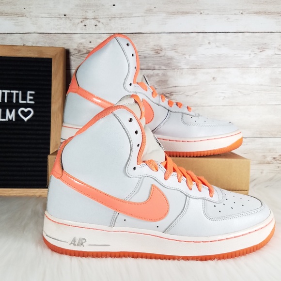 salmon air force 1 high top